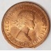GREAT BRITAIN UK 1967 . HALF 1/2 PENNY . ERROR . CLIPPED PLANCHET
